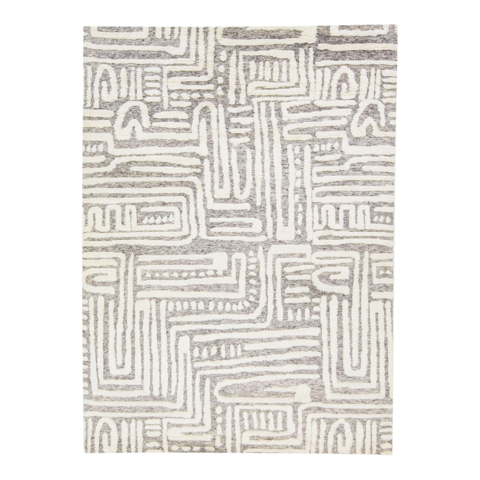 Handmade Abstract Wool Rug 8'11" x 12' (1 of 8)