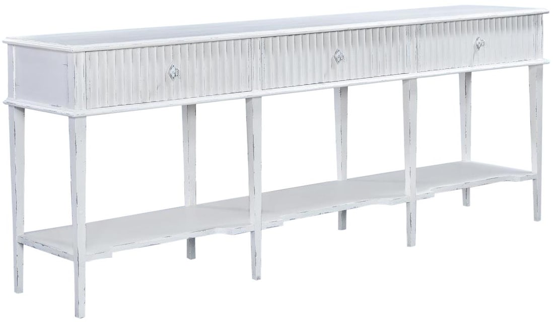 Taylor Transitional Console Table 90in White Soft-Close - 3