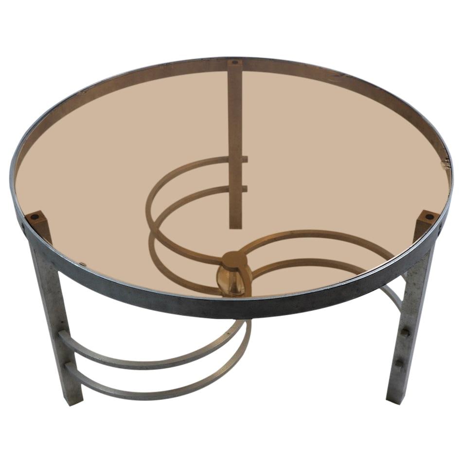 Mid-Century Modern Aluminum Glass Coffee Table McArthur Design (1 of 10)