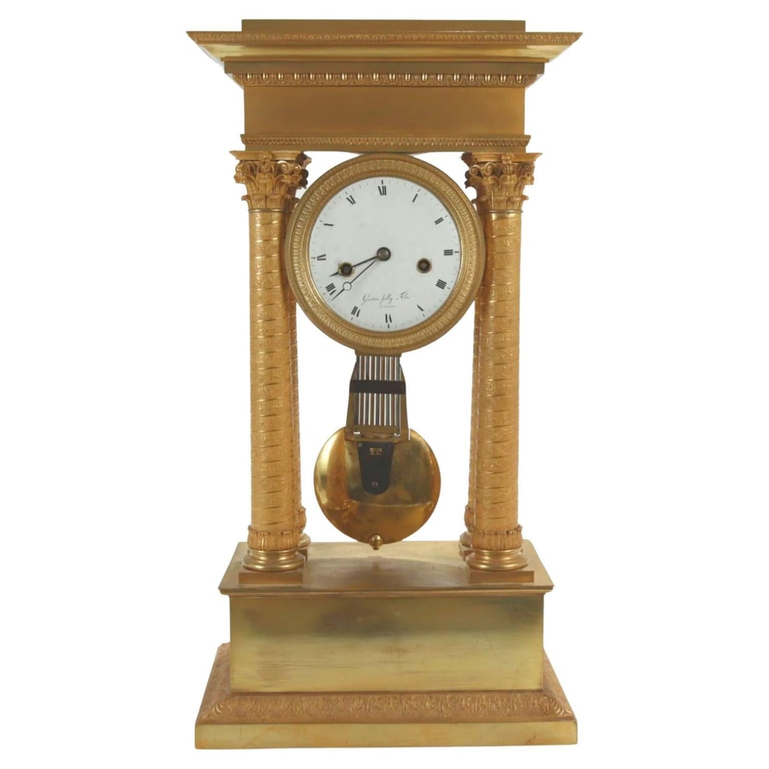 Empire Period French Ormolu Bronze Mantel Clock Circa 1810 (1 of 7)