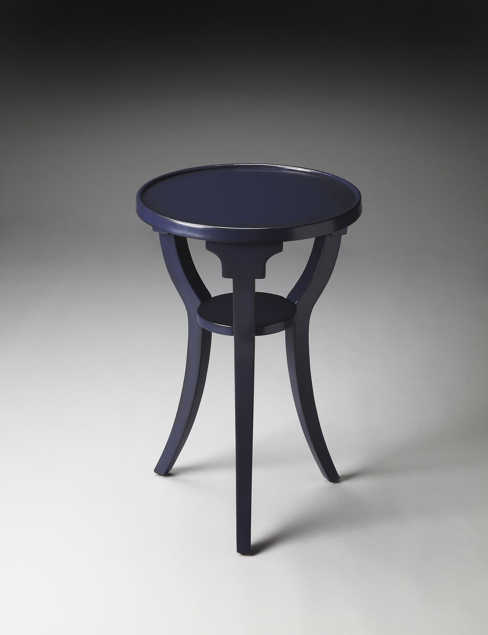 Butler Dalton Blue Accent Side Table with Splayed Legs (1 of 2)