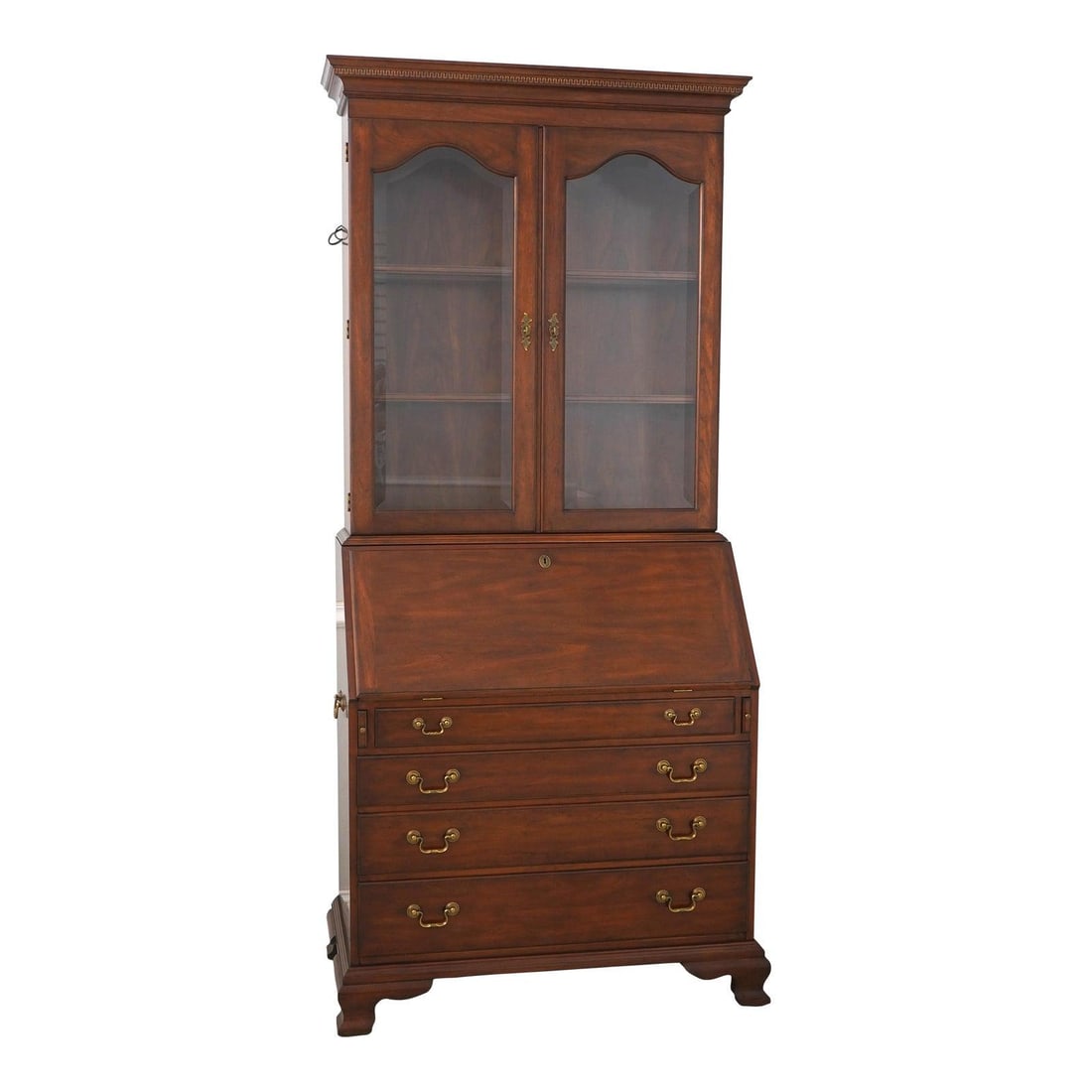Henkel Harris Cherry Secretary Desk Model 6001 with Greek Key Molding (1 of 10)