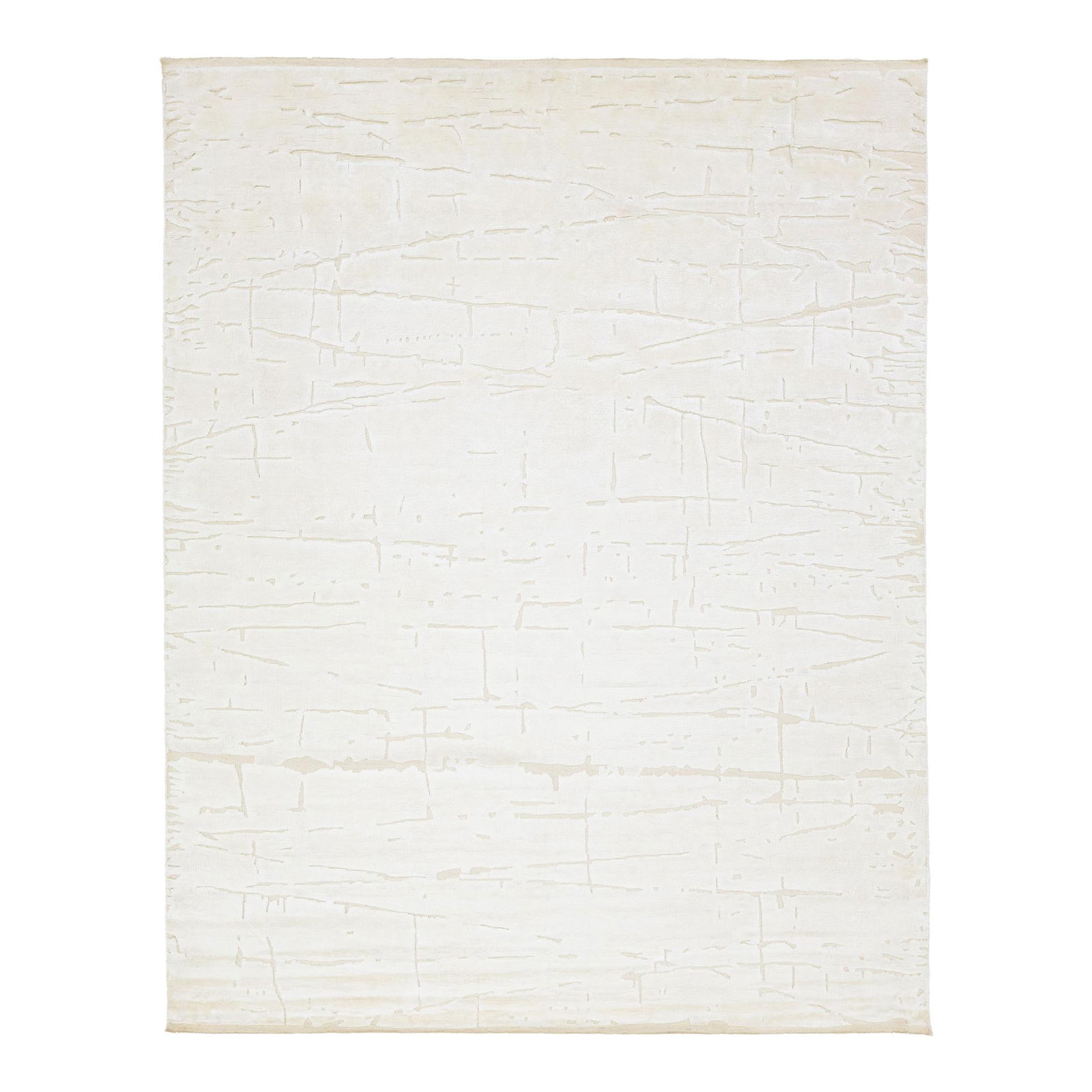 Contemporary Moroccan Ivory Handmade Wool Rug 8' x 10'2 (1 of 8)