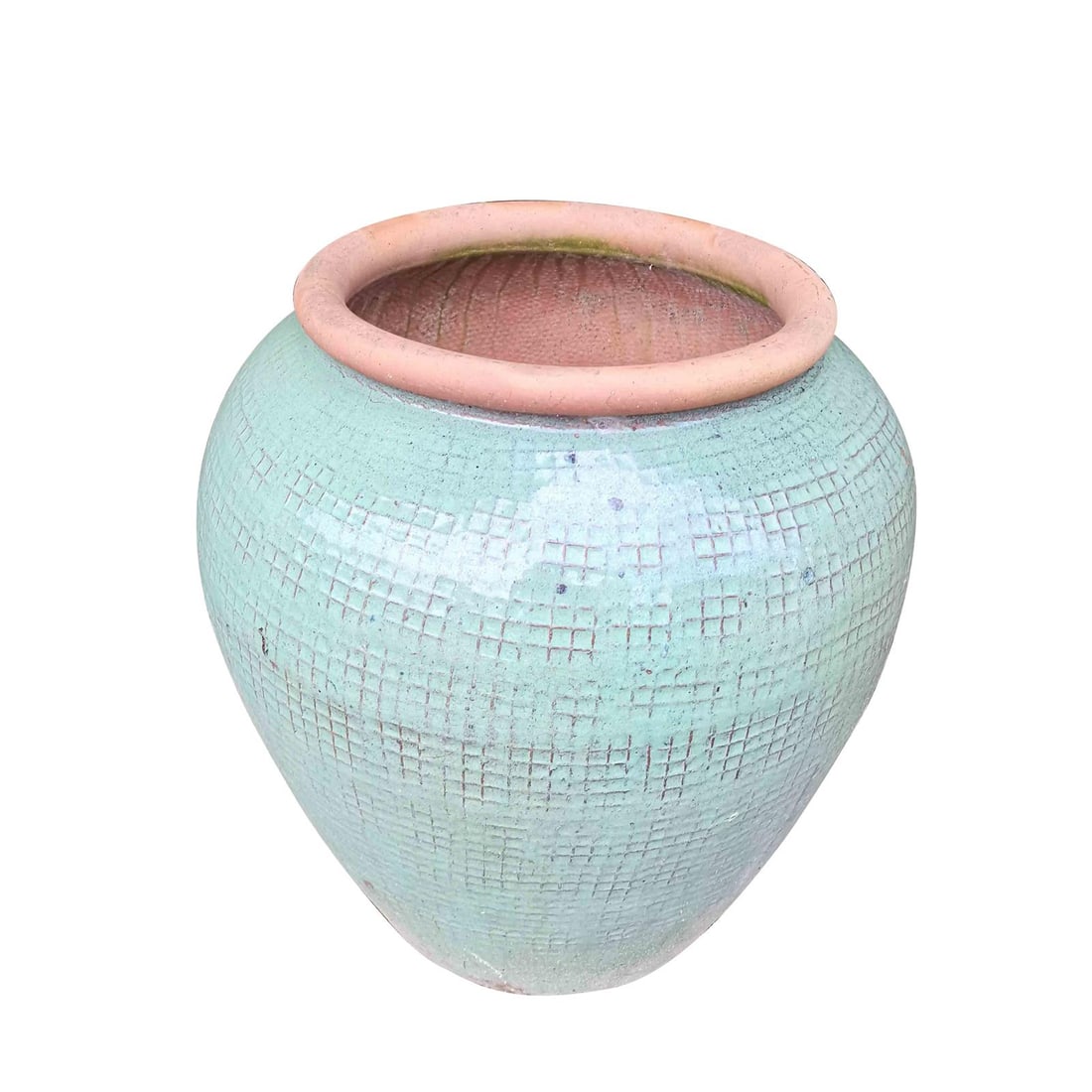 Handmade Glazed Terracotta Pot 28H 24W 24D Kitchenware (1 of 1)