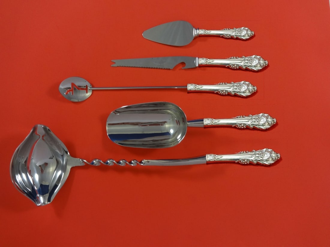 Wallace Sir Christopher Sterling Silver 5pc Cocktail Bar Set (1 of 1)
