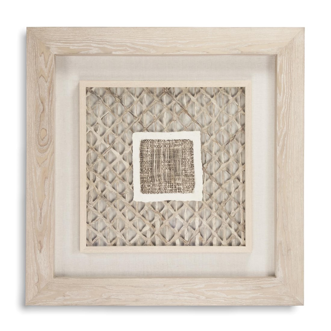 Zentique Beige Framed Abstract Wall Art 39.38x39.38 (1 of 3)