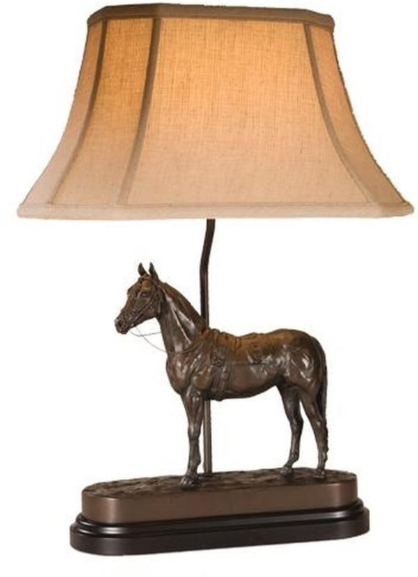 Belden Equestrian Charm Table Lamp Resin Sculpture 24H 16W 12D (1 of 1)