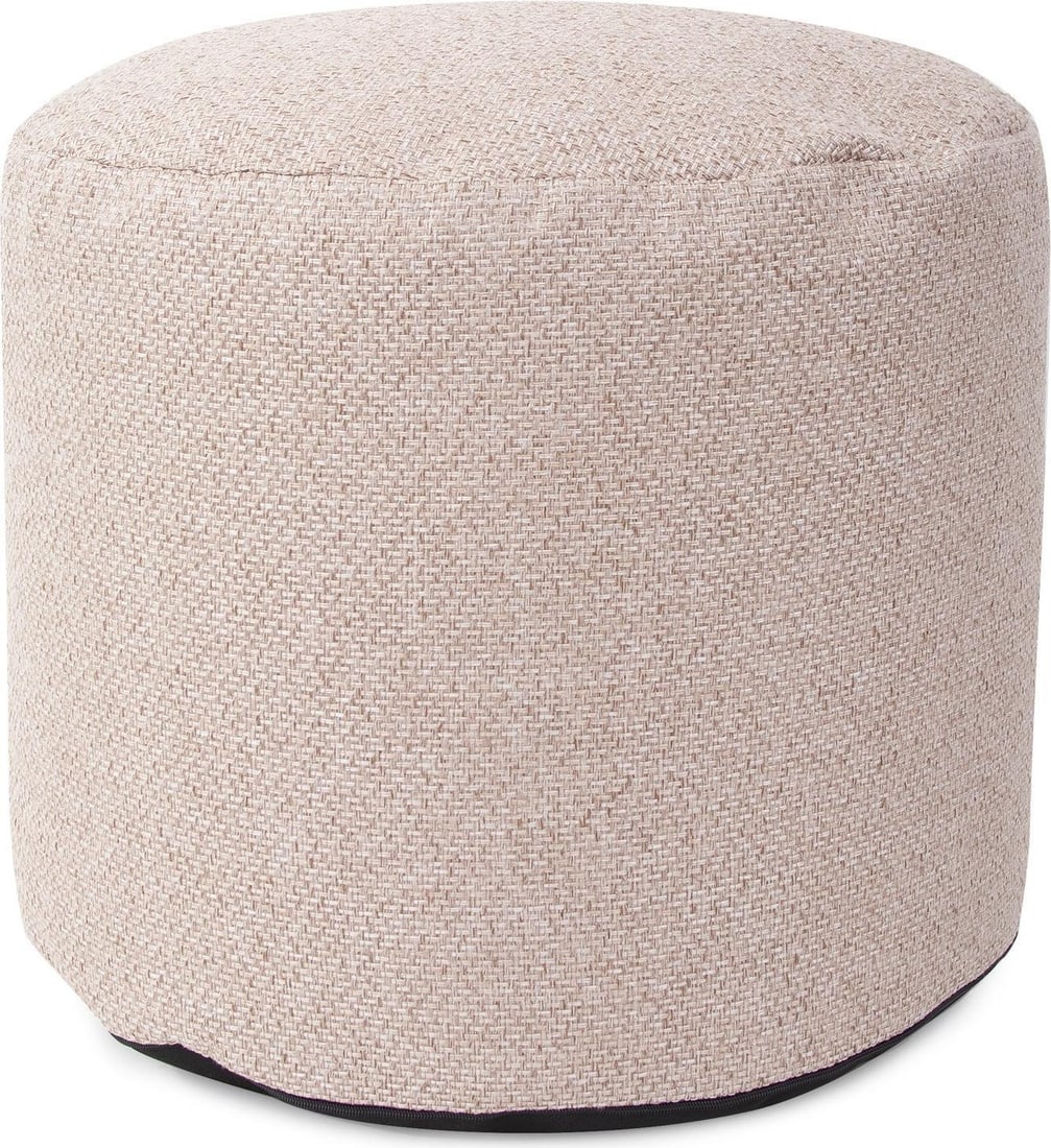 Howard Elliott Panama Round Pouf 24H Neutral Tones (1 of 4)
