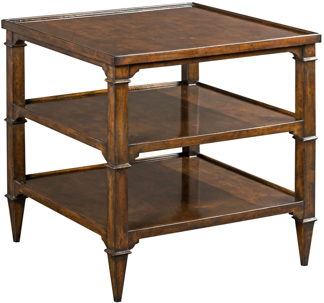 Woodbridge Marseille Square Side Table Bordeaux Finish 26x26x26 (1 of 2)