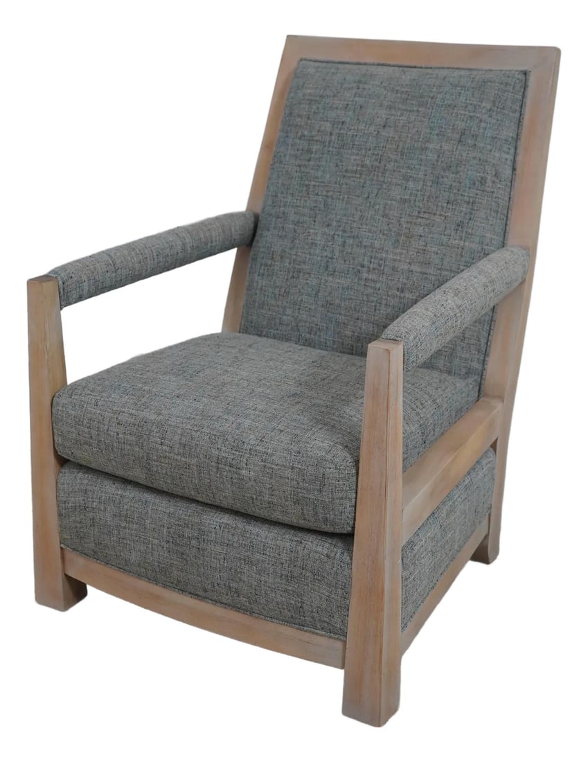 Mid Century Modern Upholstered Accent Chair Brown Quality Design (1 of 10)