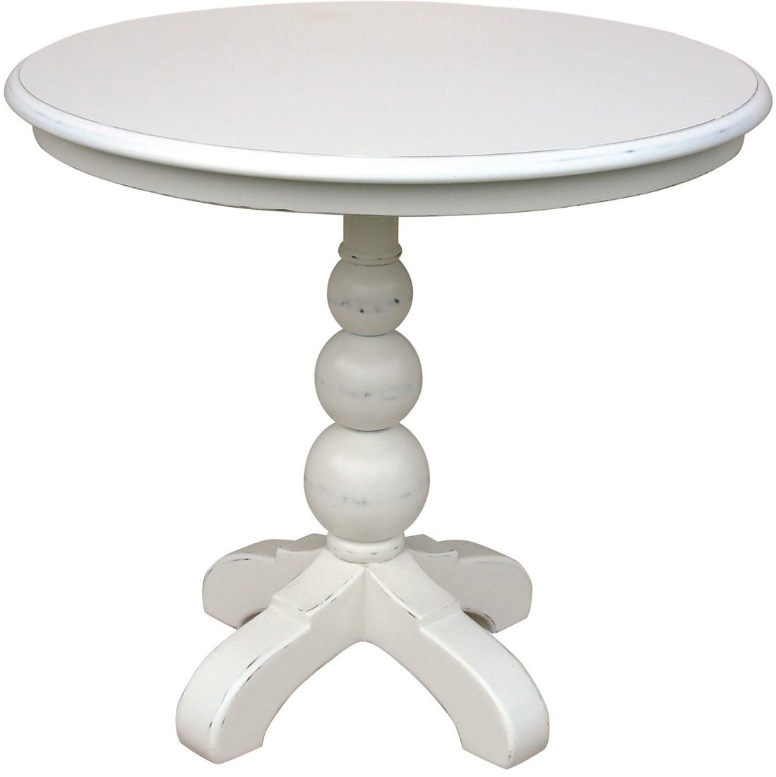 Trade Winds Soho White Mahogany Cafe Table 29H 32W 32D (1 of 1)