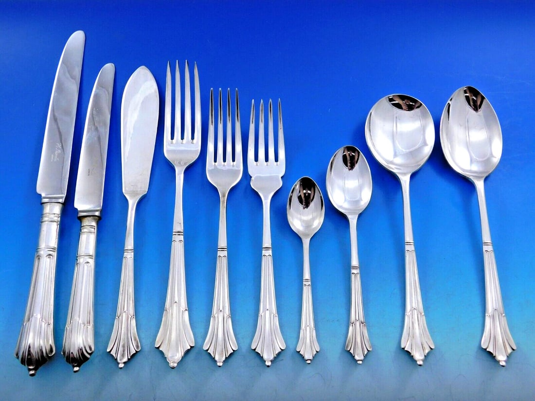 Albany by Arthur Price Silverplated Flatware Set 90 Pieces Service for 8 (1 of 10)