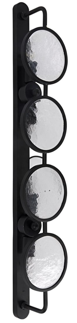 Ordo Industrial Style Chandelier Matte Black 4 Bulbs E12 (1 of 5)