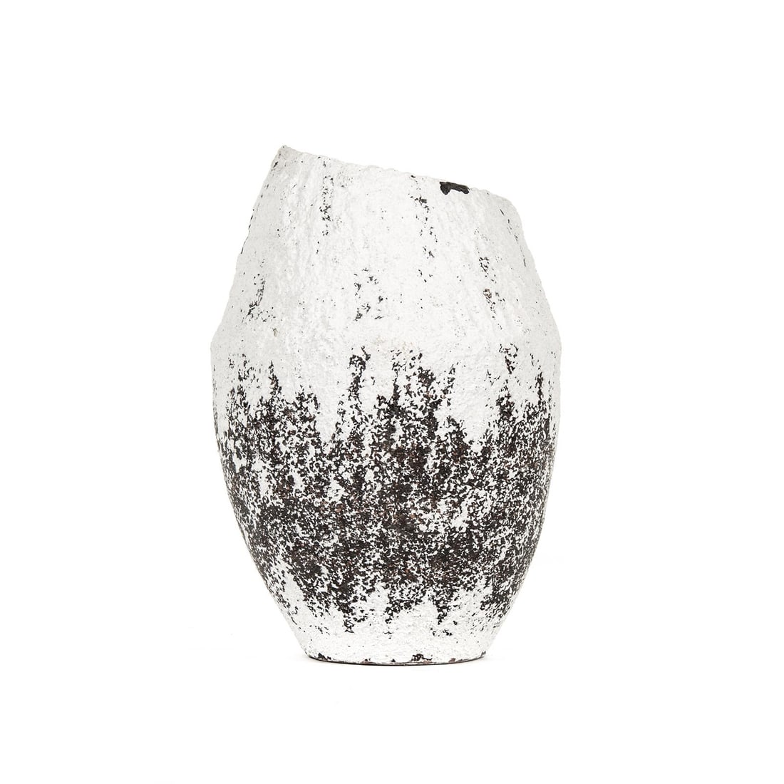 Zentique Rustic Charcoal Ceramic Pottery Vase 29H x 20W x 20D (1 of 3)