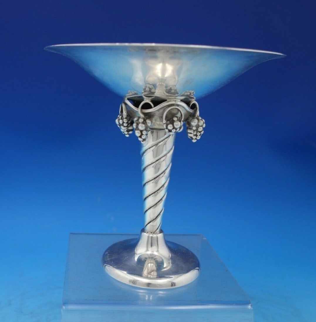 William DeMatteo Grape Sterling Silver Raised Compote 12.04oz (1 of 9)