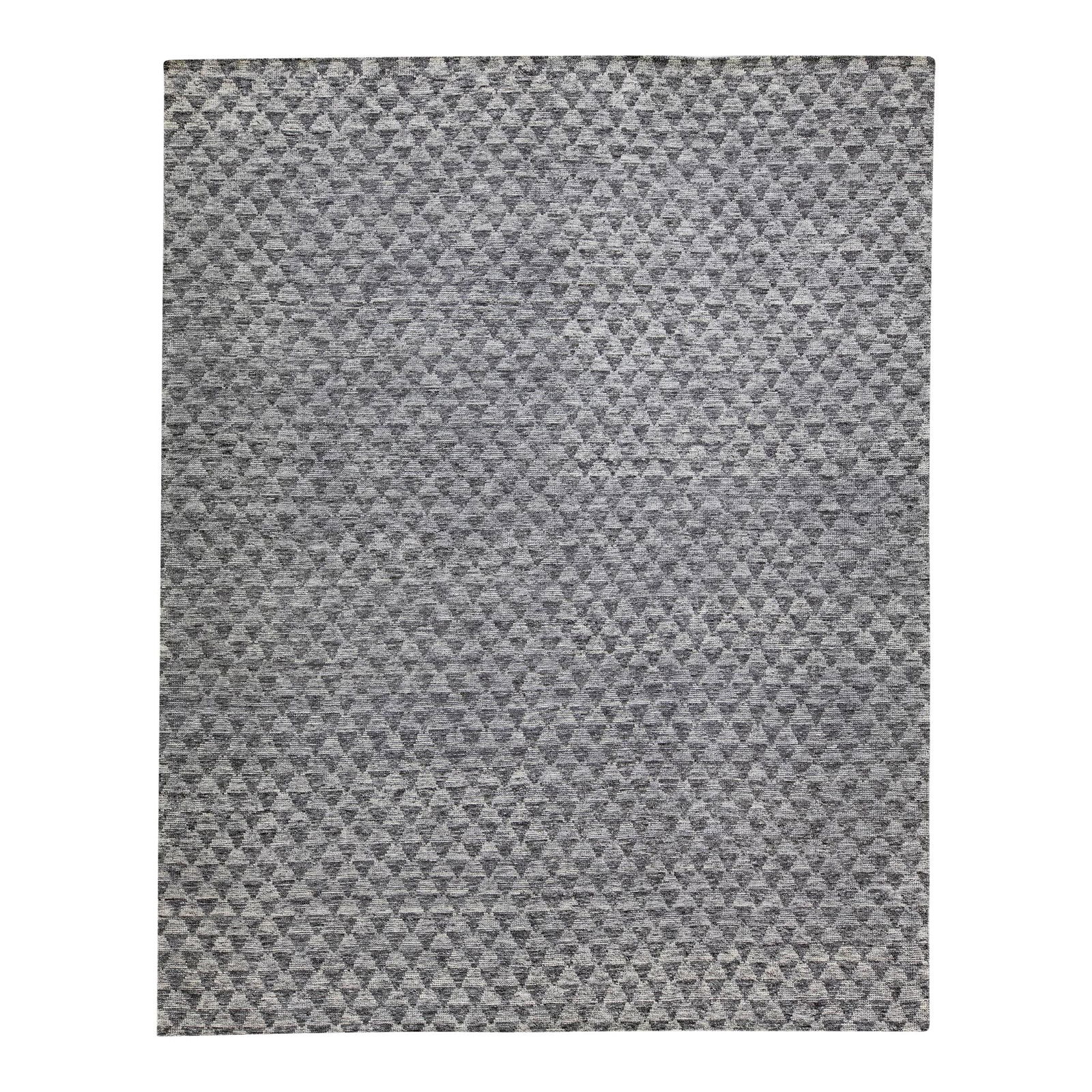Safi Collection Gray Wool Handmade Rug 9'3 x 11'8 (1 of 10)