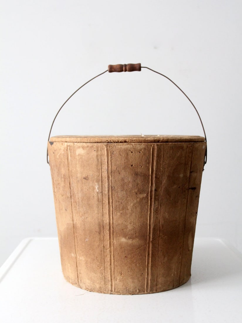 Vintage Antique Sears Roebucks Coffee Pail Bucket 12.75" Height (1 of 13)