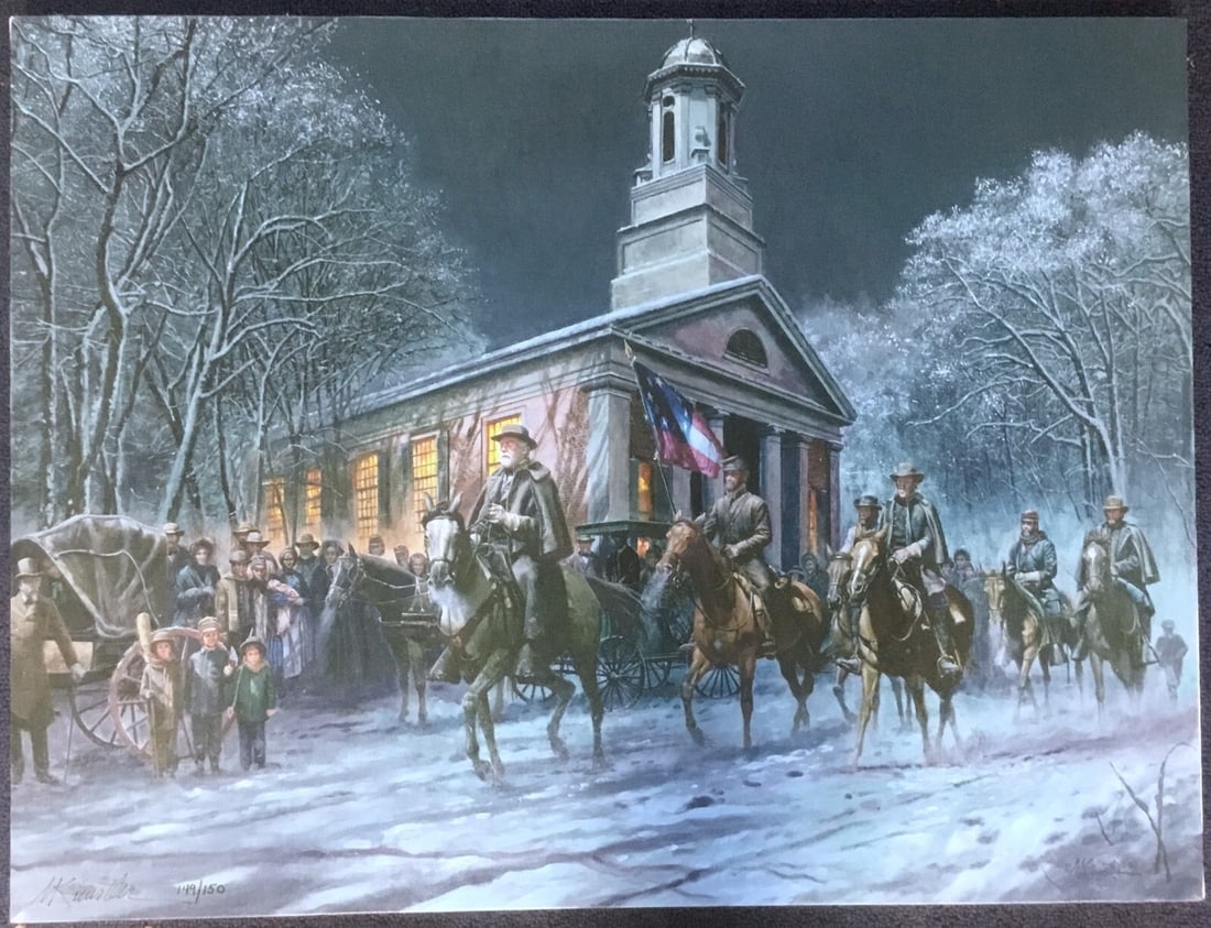 Mort Kunstler Soldier Of Faith Signed Limited Edition Giclee Canvas 22x29 (1 of 5)