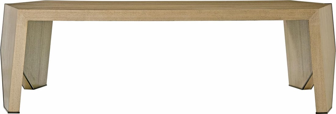 Theodore Alexander Modern Veneer Cocktail Table 58.5 x 36 (1 of 3)