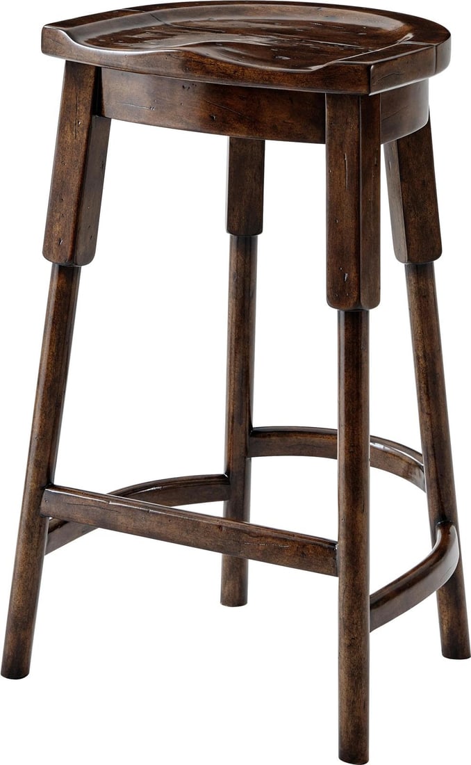 Theodore Alexander Norfolk Cottage Mahogany Stool Byron Finish (1 of 4)