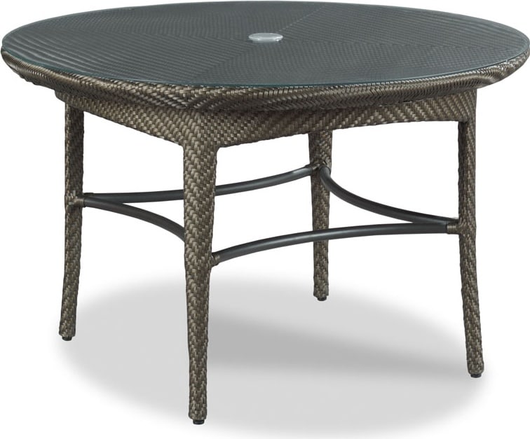 Woodbridge Marigot Espresso Circular Outdoor Cafe Table 30H 48W 48D (1 of 3)