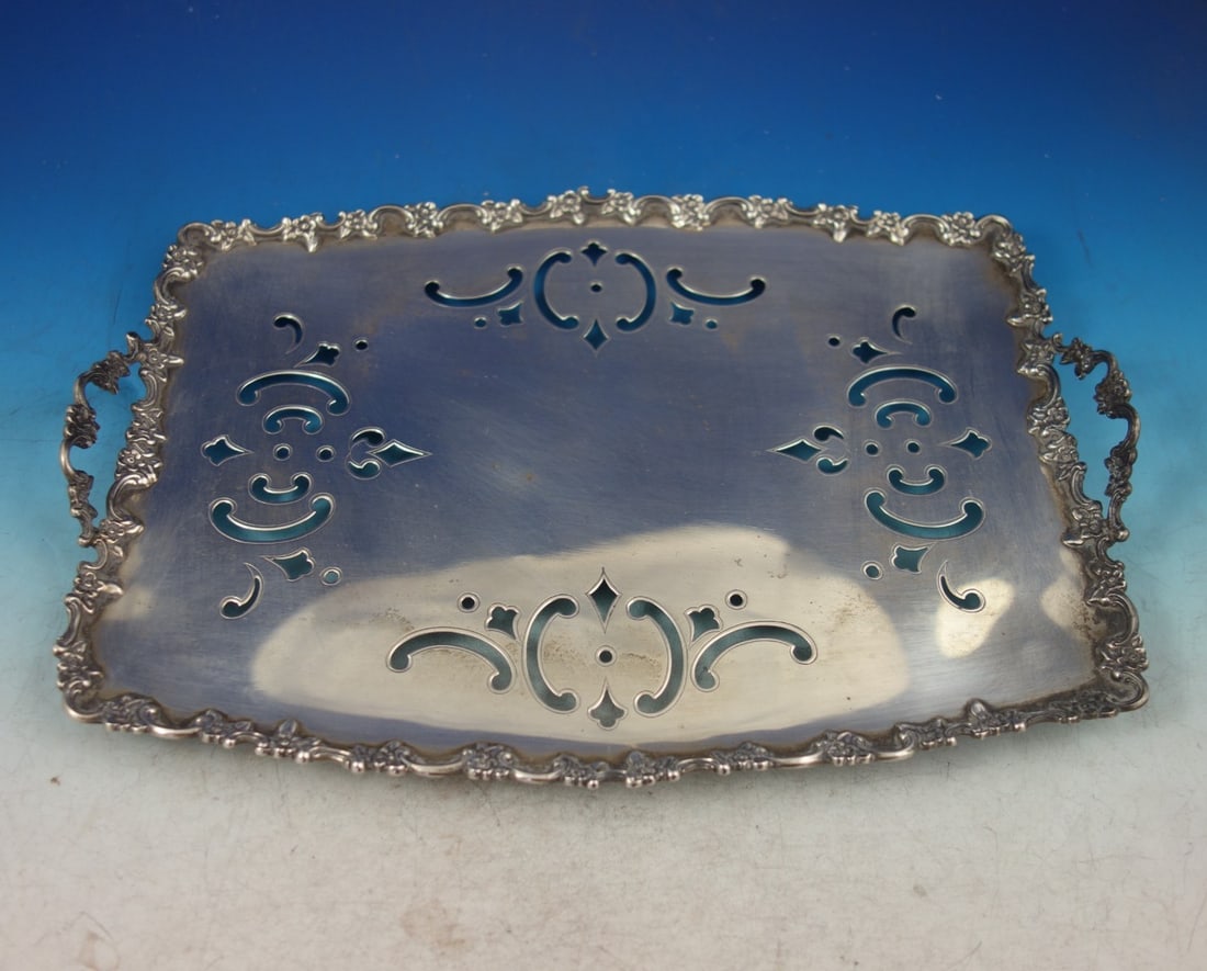 Sterling Silver Asparagus Tray Liner with Feet Pattern 14067-1640 (1 of 4)