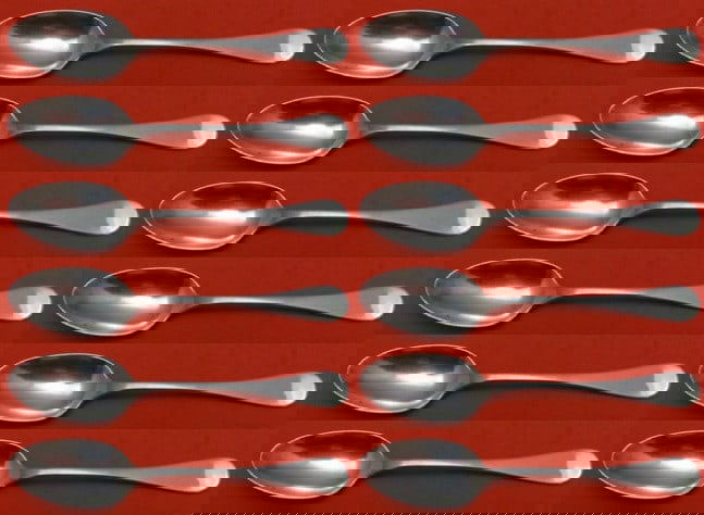 Tiffany & Co King William Sterling Silver Teaspoon Set of 12 pcs (1 of 4)