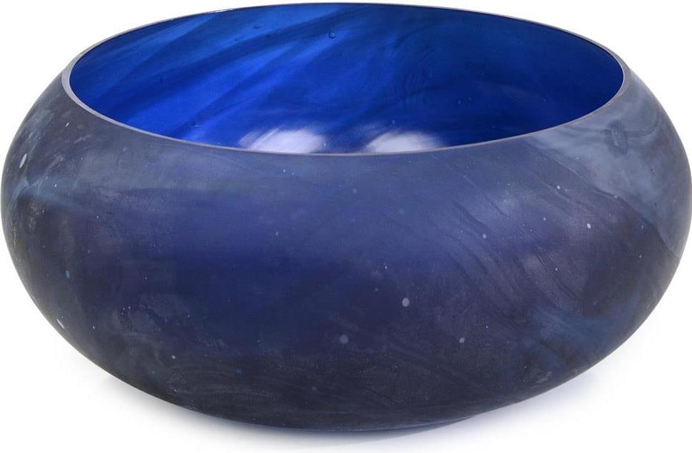John-Richard Laila Scandinavian Glass Centerpiece Bowl 7.5H 15.5W 15.5D (1 of 1)