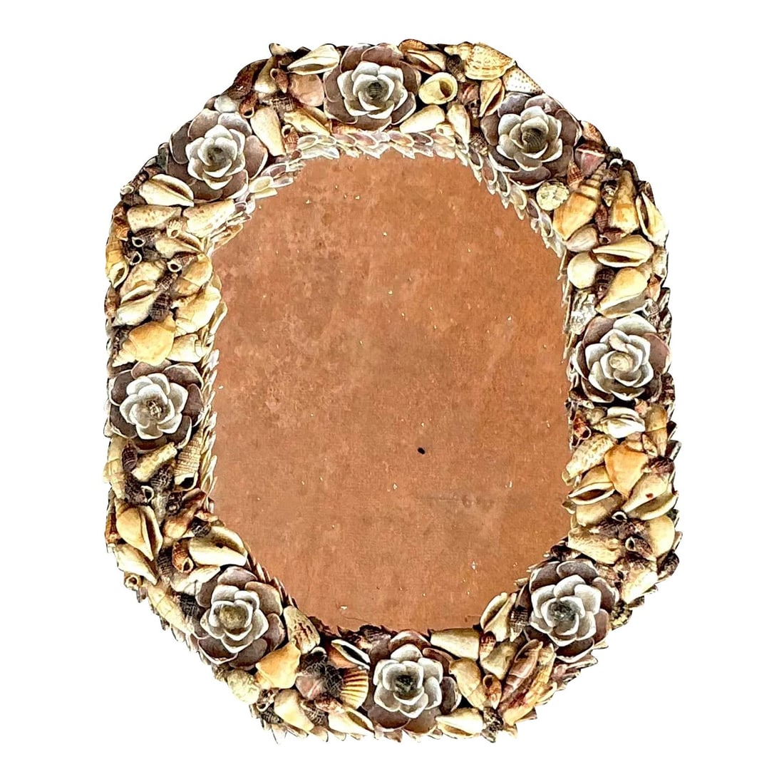 Coastal Vintage Handcrafted Shell Mirror 12.75 x 15.75 (1 of 5)