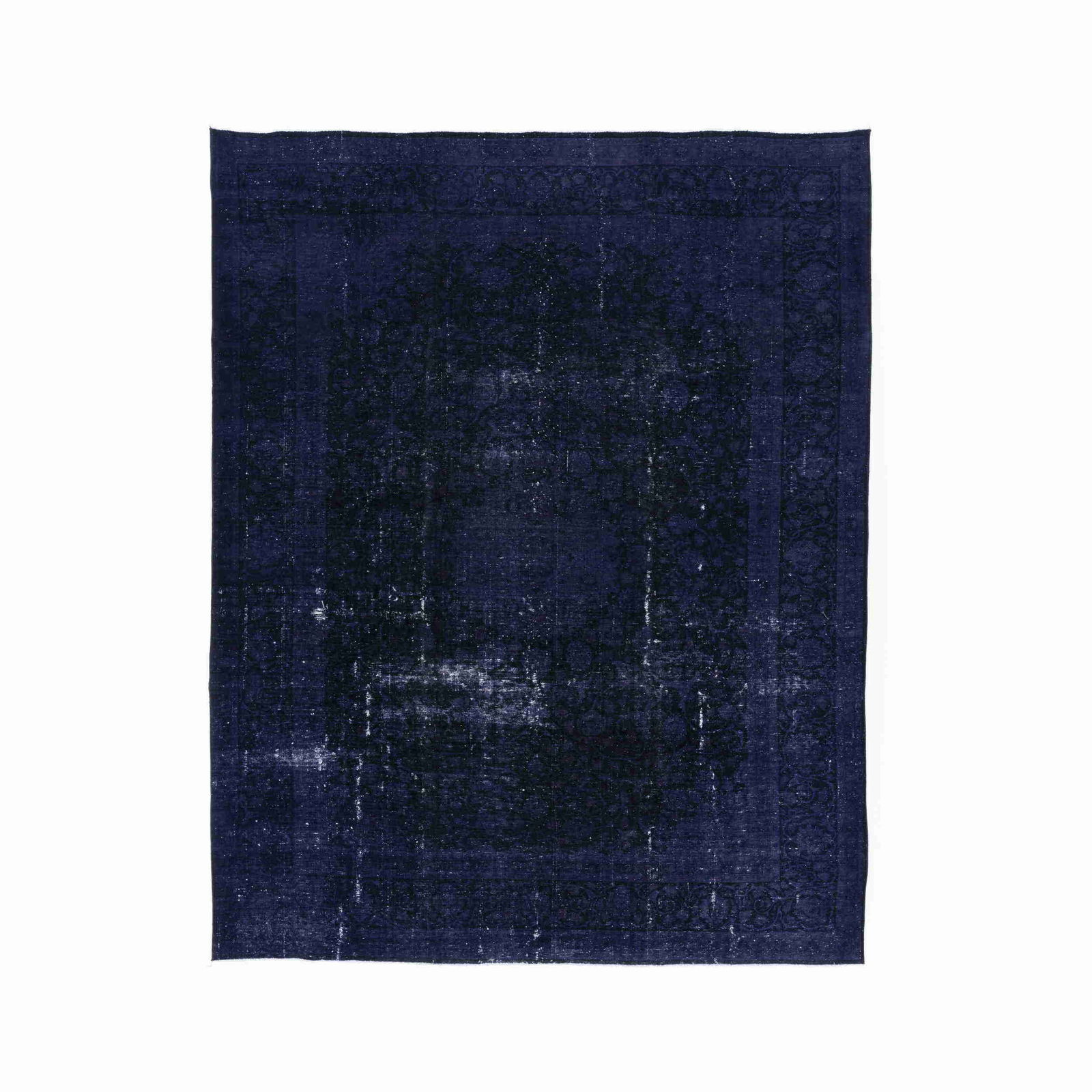 Authentic Handmade Vintage Carpet Wool on Cotton 118.1 x 153.5 Inches (1 of 8)