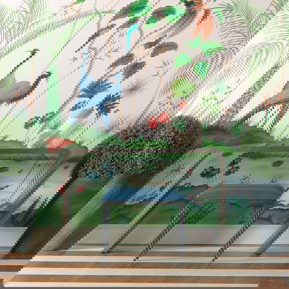 Woodbridge Winona Textured Metal Rectangle Hall Table 32H 48W 11D: Woodbridge Winona Textured Metal Rectangle Hall Table 32H 48W 11D Enhance your entryway or living space with this sleek Textured Metal Rectangle Hall Table. Crafted from durable metal, this table feat