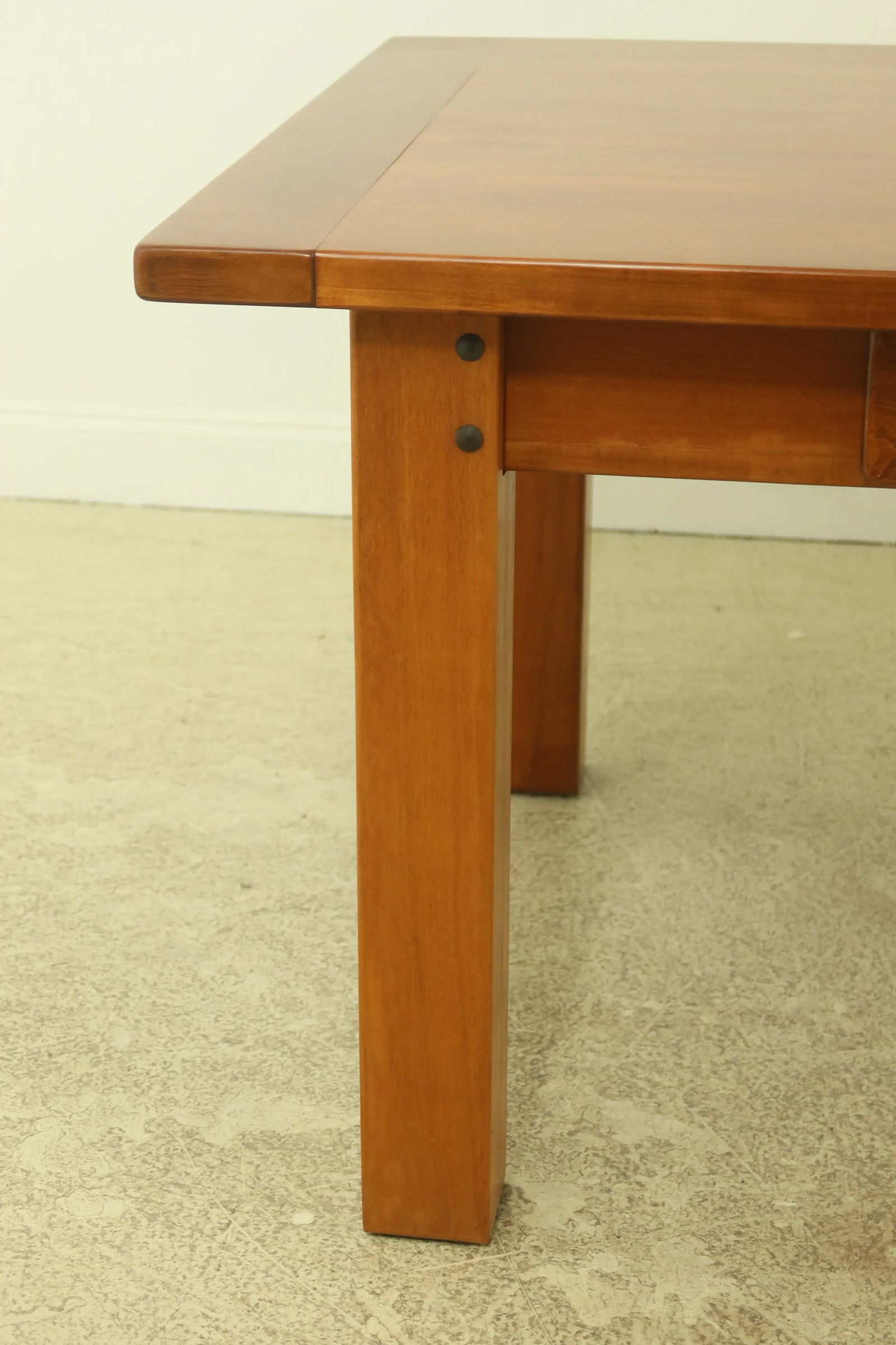 Arts & Crafts Large Solid Cherry 2 Drawer Library Table Desk - 3