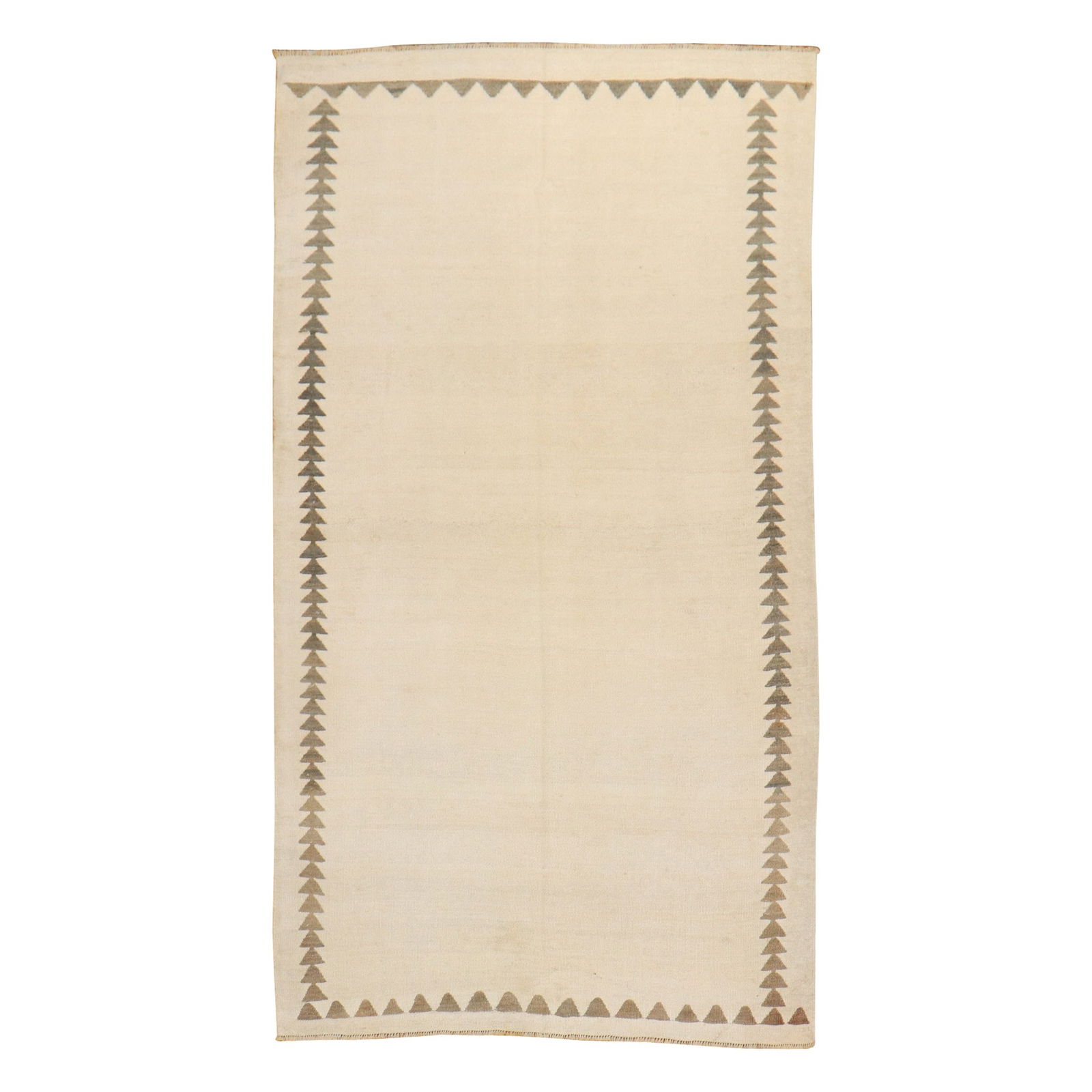 Mid-Century Modern Vintage Turkish Kilim Runner 40 x 76 Wool (1 of 7)