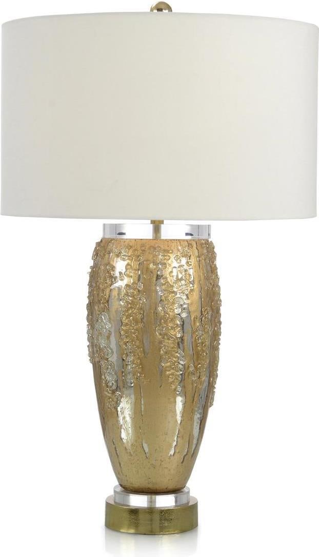 John-Richard Classic Glass Table Lamp Gold Accents UL-Listed (1 of 1)