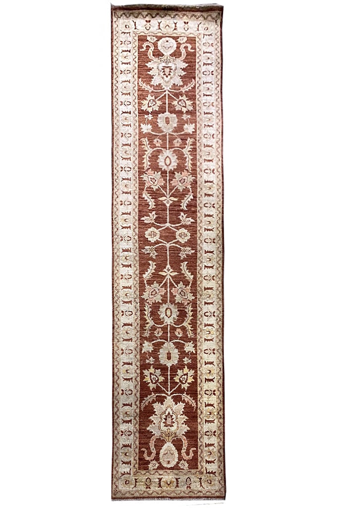 14 Feet Handmade Chobi Peshawar Ziglar Runner Rug Afghanistan (1 of 9)