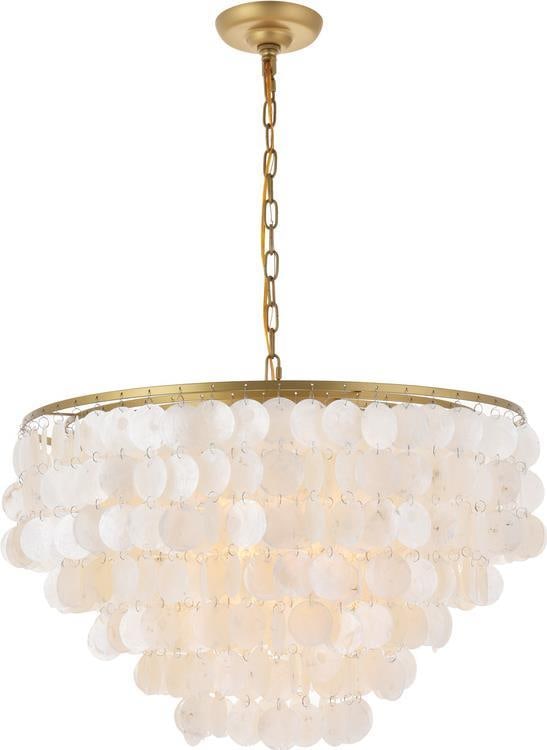 Elegant Lighting Selene Brass Pendant Light Adjustable UL-Listed (1 of 1)
