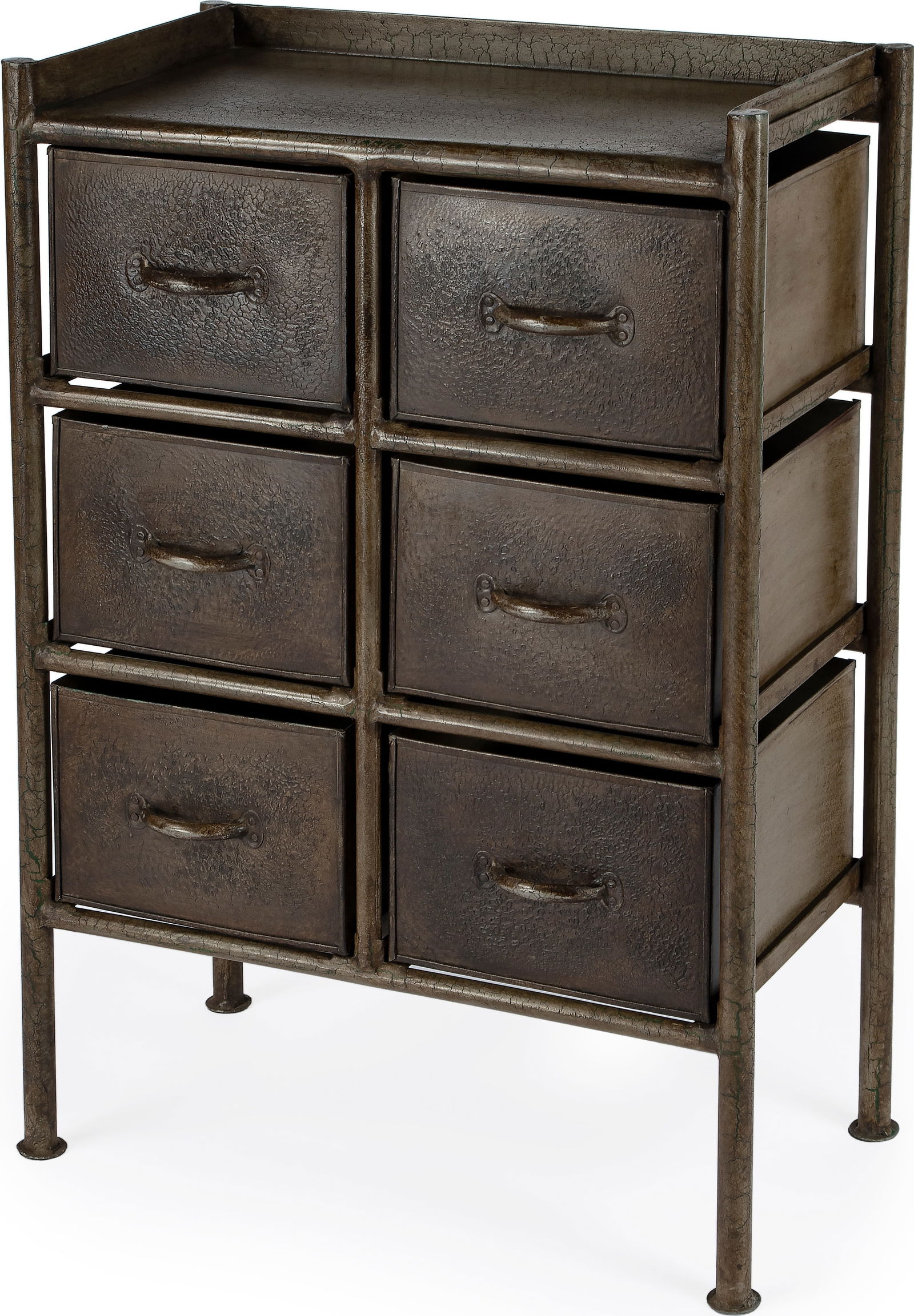 Butler Cameron Industrial Style Chest of Drawers Brass Iron Finish (1 of 5)
