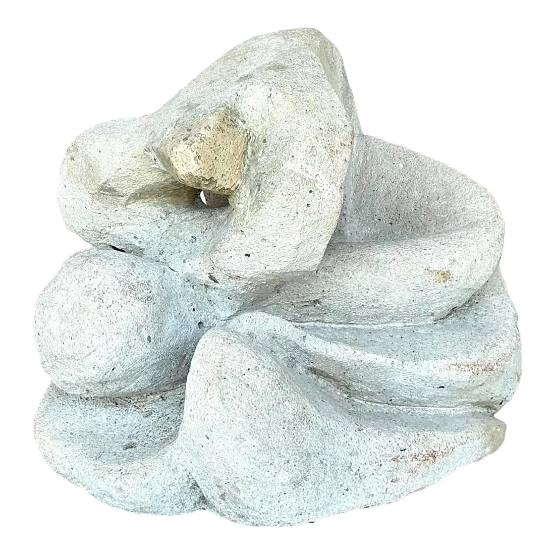 Vintage Abstract Concrete Sculpture 15x15x15 Unique Boho Art (1 of 7)