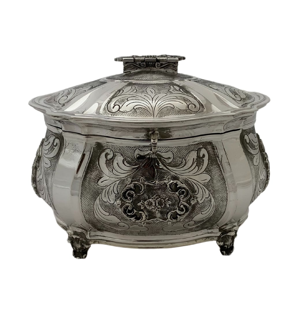 Handmade Floral Chased 925 Sterling Silver Esrog Box from Turkey (1 of 4)