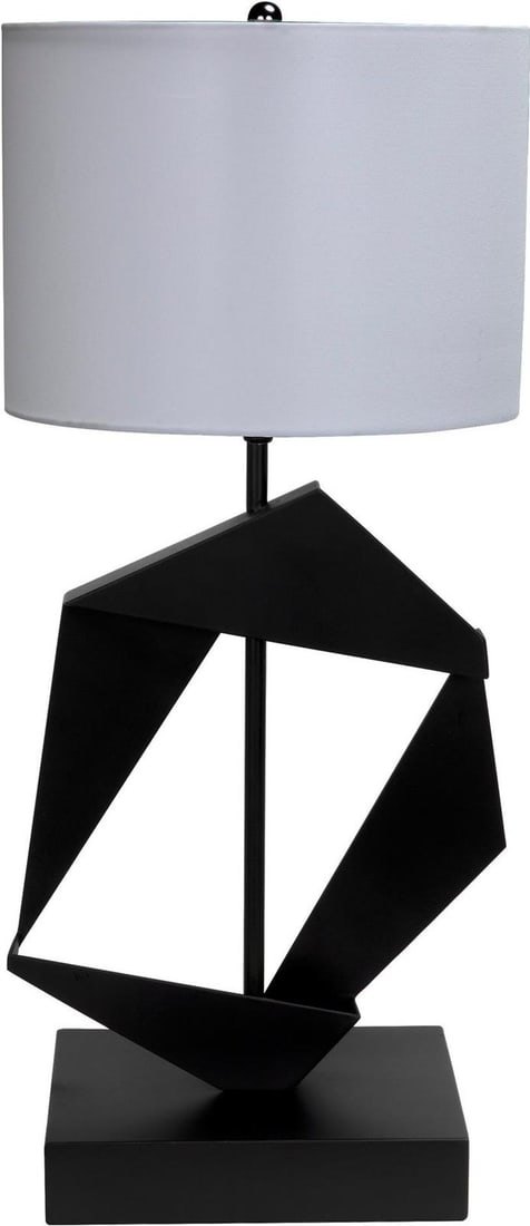 Noir Rustic Industrial Black Steel Table Lamp 28 Inches (1 of 14)