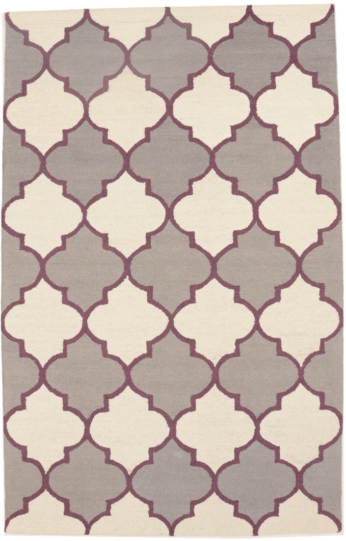 Multicolored Modern Hand-Tufted 5x8 Wool Rug for Kids Room: Multicolored Modern Hand-Tufted 5x8 Wool Rug for Kids Room Elevate your space with this stunning multicolored area rug, perfect for a kids' room or modern office. Hand-tufted in India, this rug featur