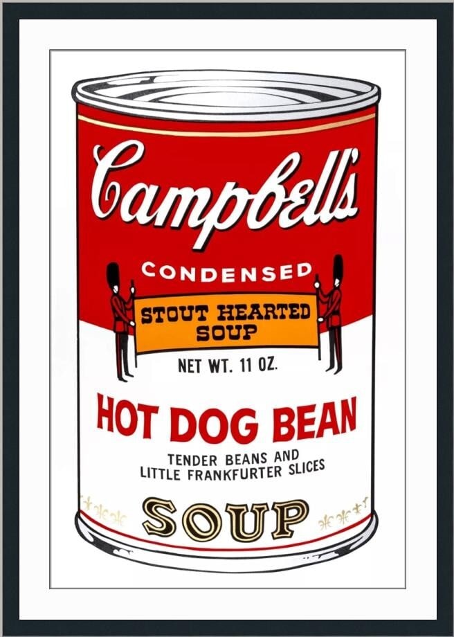 Andy Warhol Hot Dog Bean Campbell's Soup Limited Edition Print with COA (1 of 4)