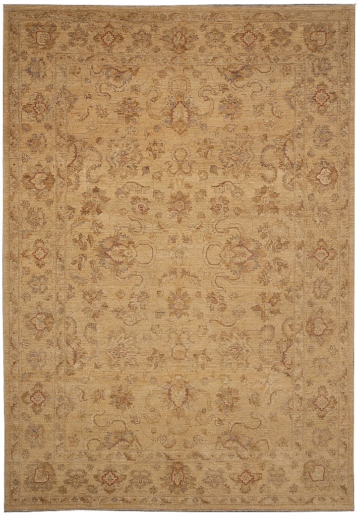 6.6 x 9.8 Handmade Afghan Chobi Ziglar Wool Rug Geometric Design (1 of 15)