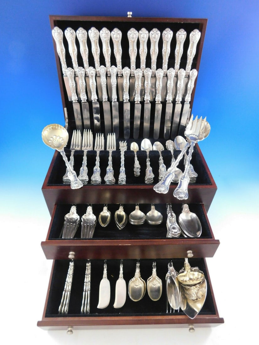 Whiting Imperial Queen Sterling Silver 189 Piece Flatware Set (1 of 12)