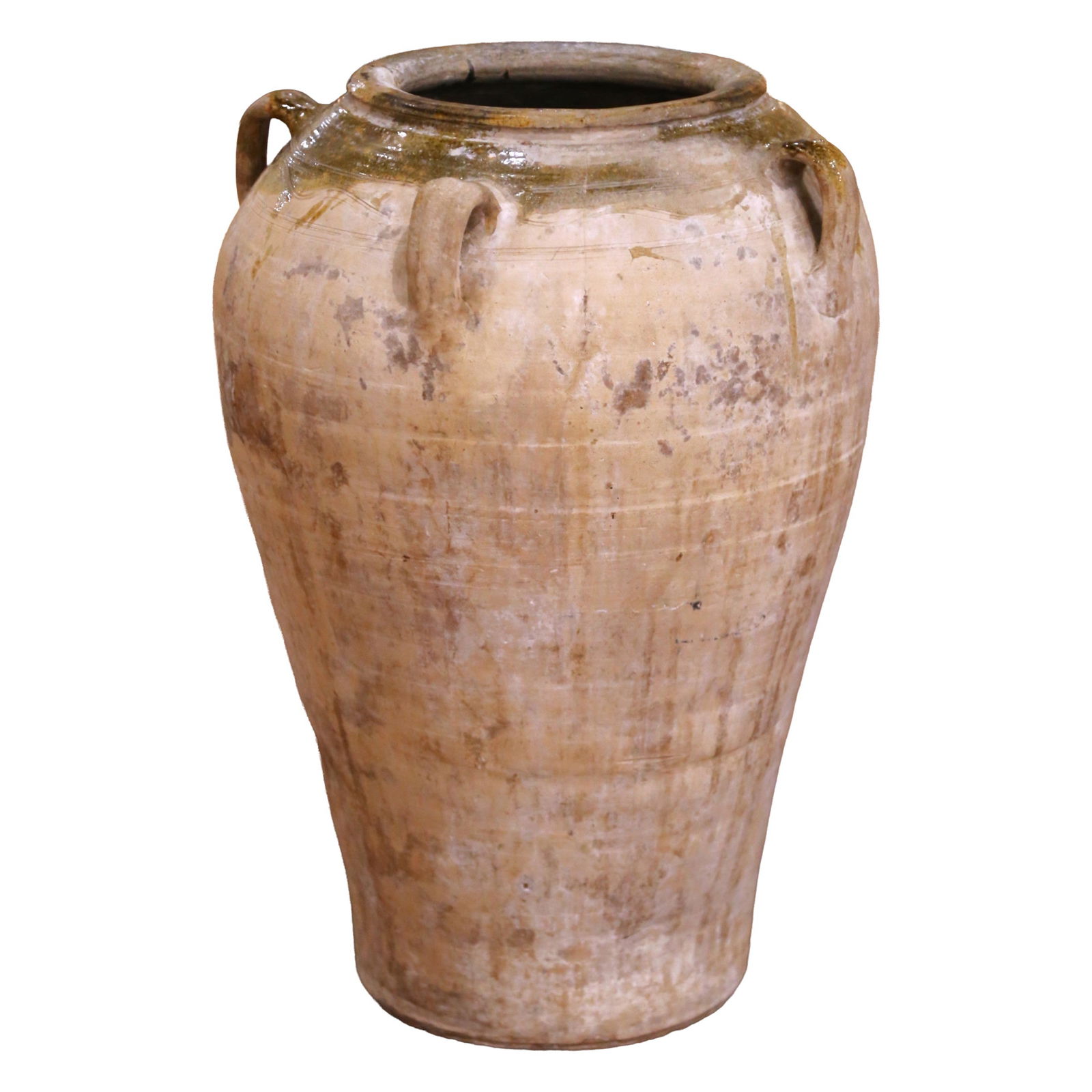 French Provincial Glazed Terracotta Olive Oil Jar Circa 1860 (1 of 6)