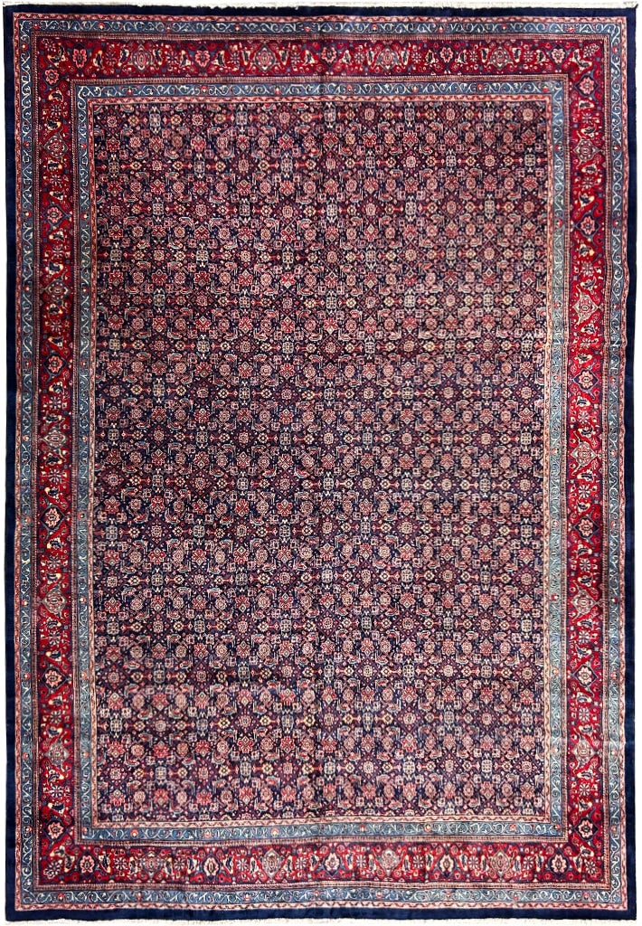 Large Persian Herati Rug 12'5 x 17' Handcrafted Silk-like Pile: Large Persian Herati Rug 12'5 x 17' Handcrafted Silk-like Pile Free continental US Shipping This exquisite Persian rug is handcrafted by talented artisans, showcasing traditional designs woven through