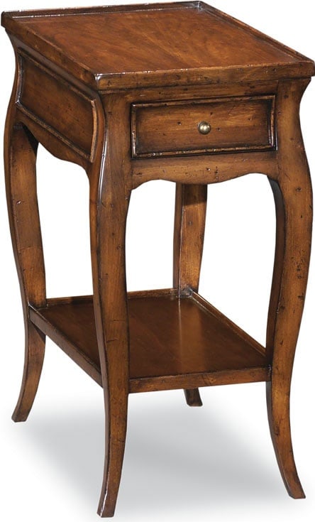 Pinot Collection Bordeaux Finish Wood Drink Table French Style 24H 12W 20D (1 of 2)