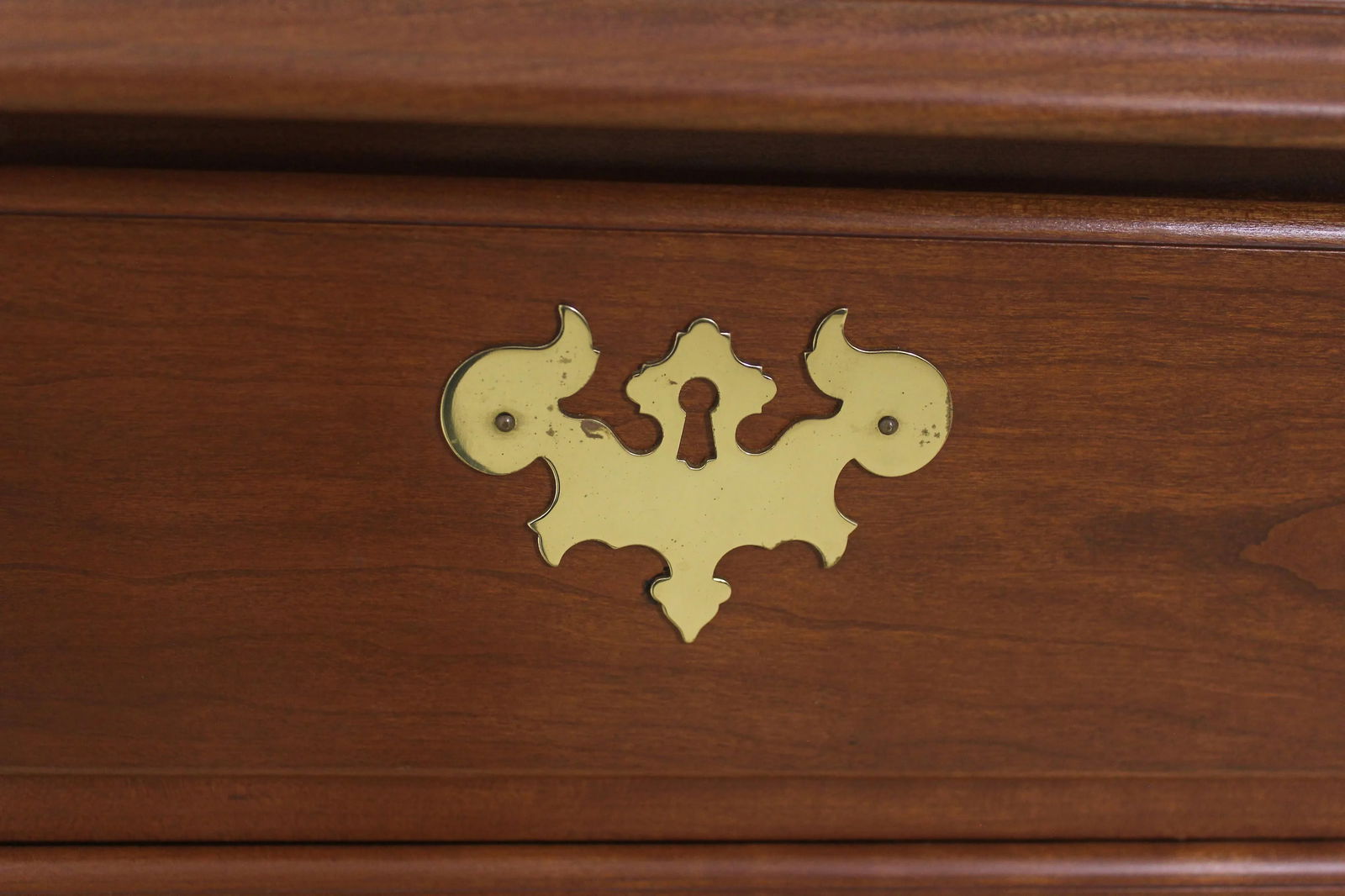 Benchmade Chippendale Cherry 4 Drawer Chest Solid Brass Hardware - 4