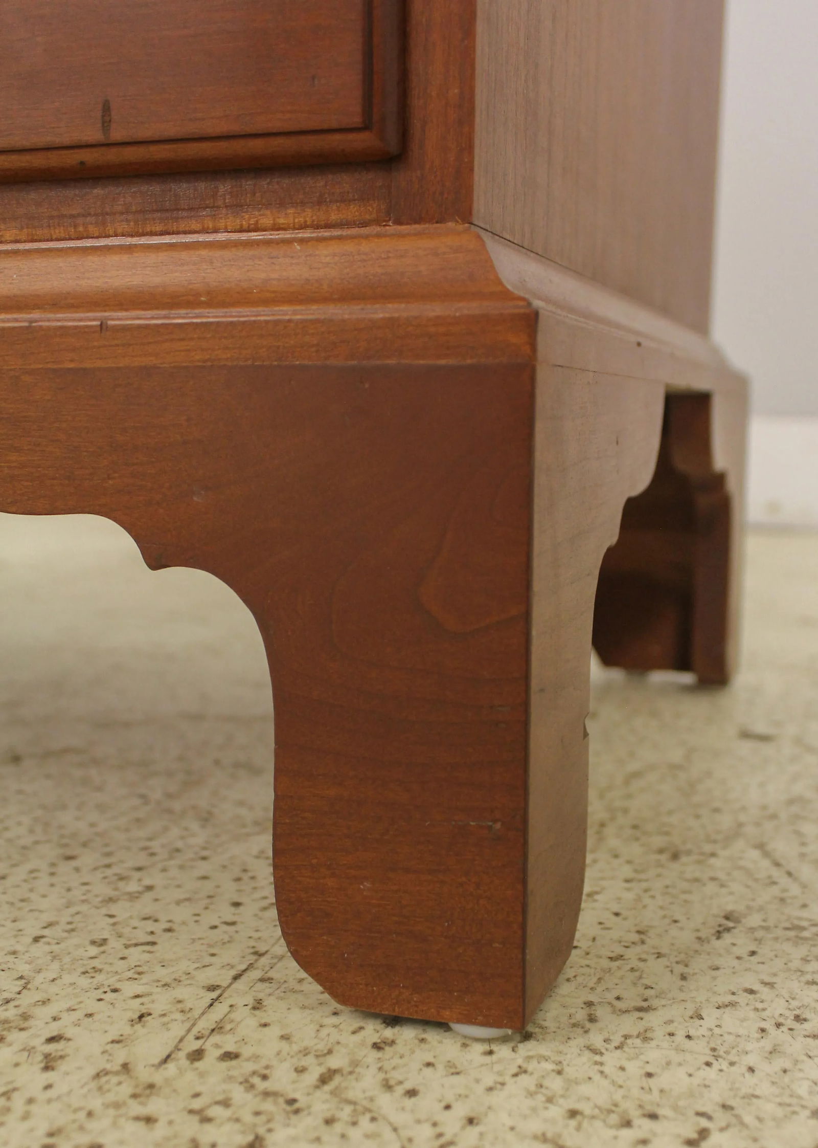 Benchmade Chippendale Cherry 4 Drawer Chest Solid Brass Hardware - 8