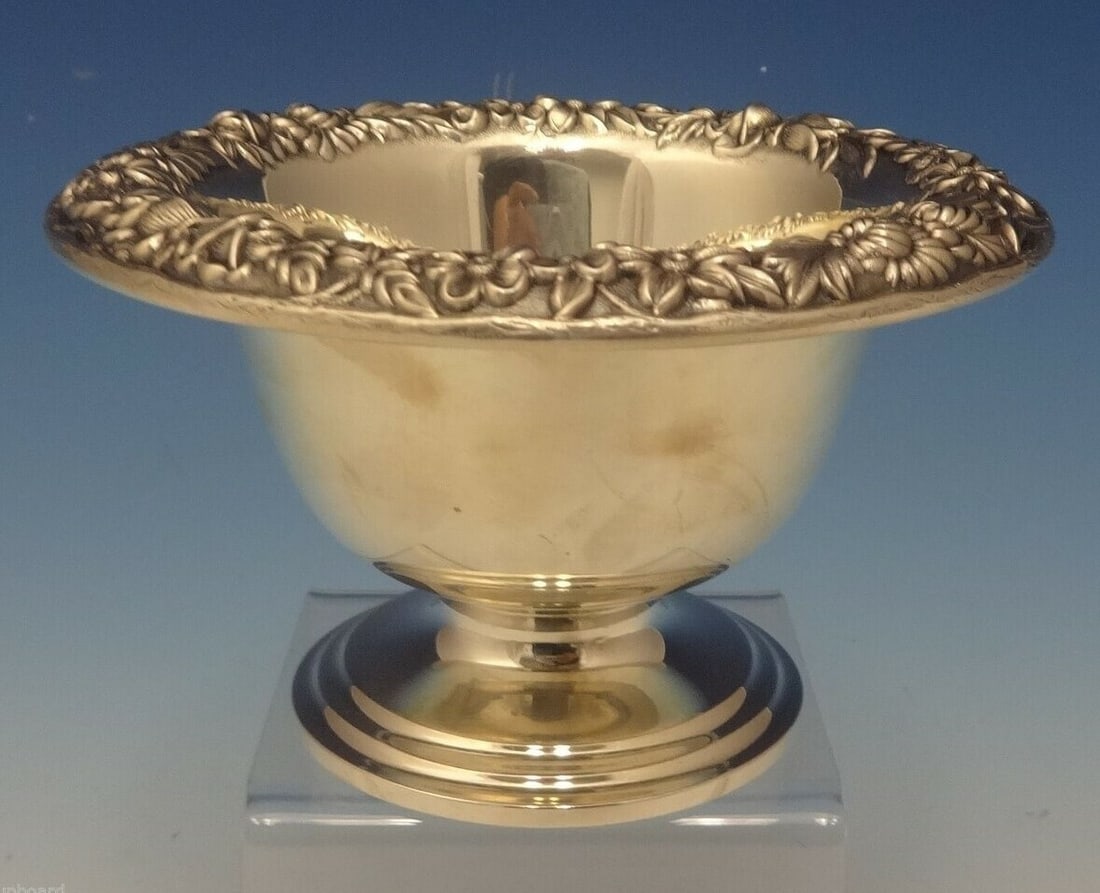 Kirk Repousse Sterling Silver Mayonnaise Sauce Dish 1930s (1 of 5)